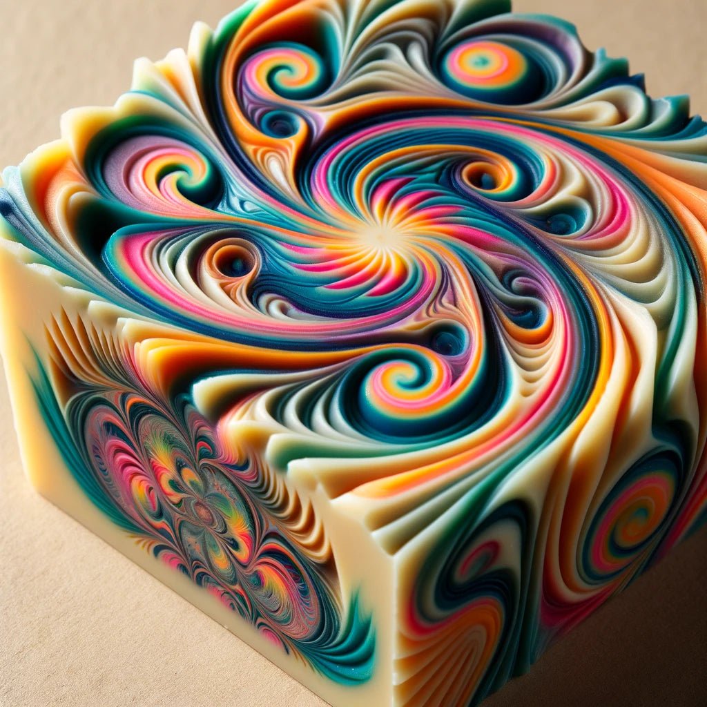 Artistry in Motion: Creating Swirls with a Kaleidoscope Tool in Handmade Soap Crafting - Soapmaid
