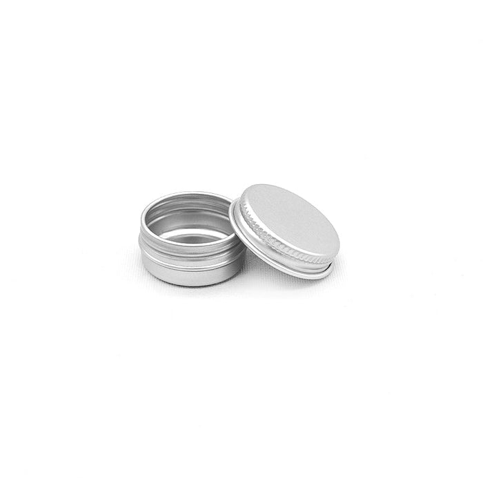 15ml Aluminium Tin Jar Screw Cap x100 - Soapmaid