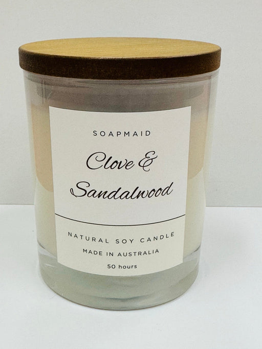 50 Hour White Glass Candle - Soapmaid