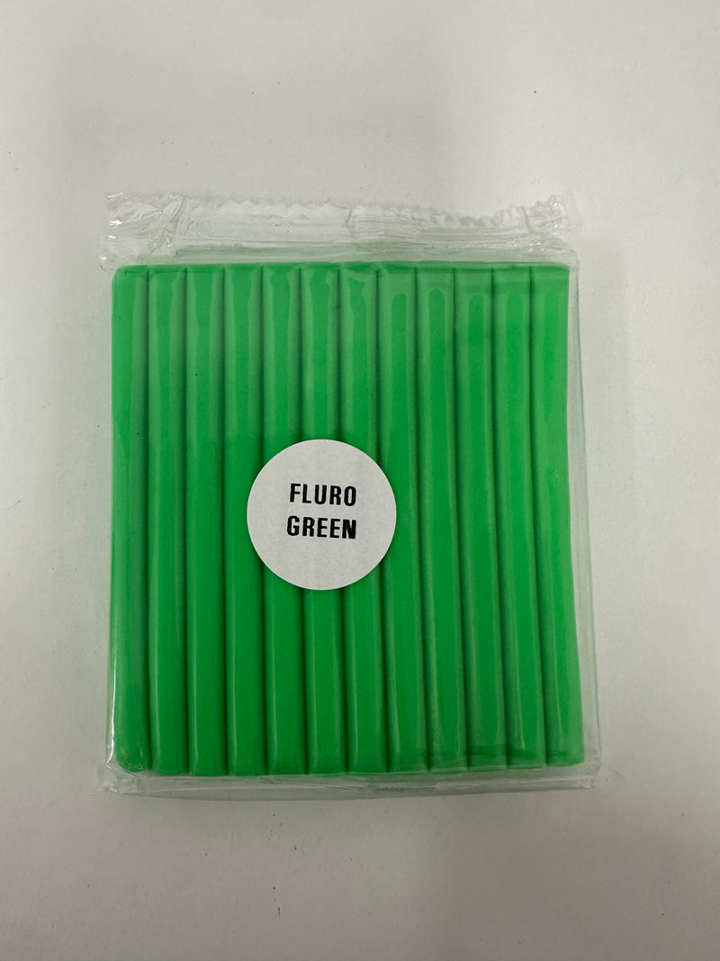 polymer clay fluro green colours australia