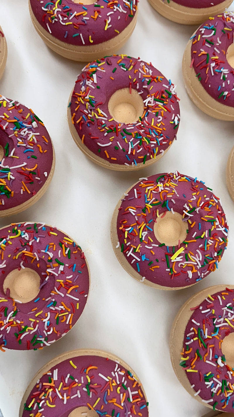 Strawberry Iced Donut Bath Bomb