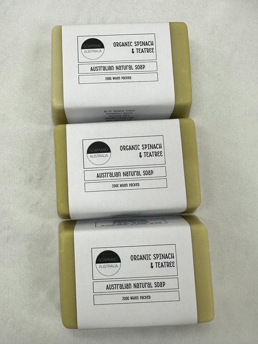Organic Spinach & Teatree Soap