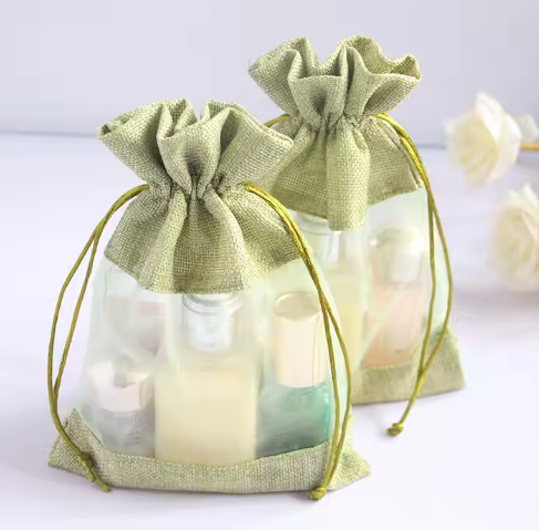 Burlap Drawstring Bags