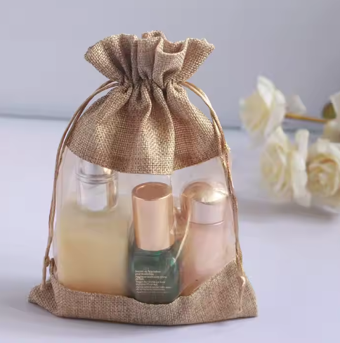 Burlap Drawstring Bags