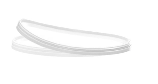 10L White PP Elite Pail With TE Push On Neck Wire Handle with Lid