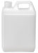 1L Natural HDPE Rectangular Jerrican With 28mm 410 Screw Neck with screw cap - Soapmaid