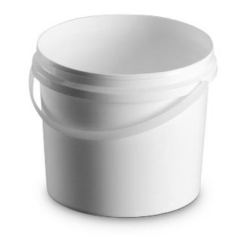 2.2L White PP Pail With TE Push On Neck - Soapmaid