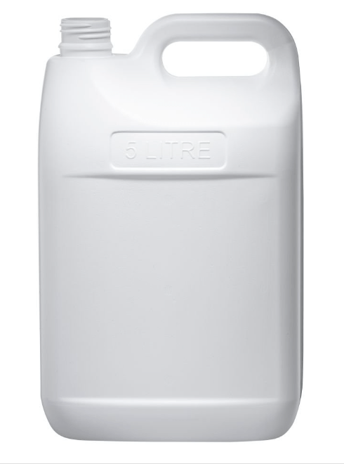 5L Clear HDPE Rectangular Jerrican - Soapmaid