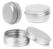 80g Aluminium Tin Jar Screw Cap Base x10 - Soapmaid