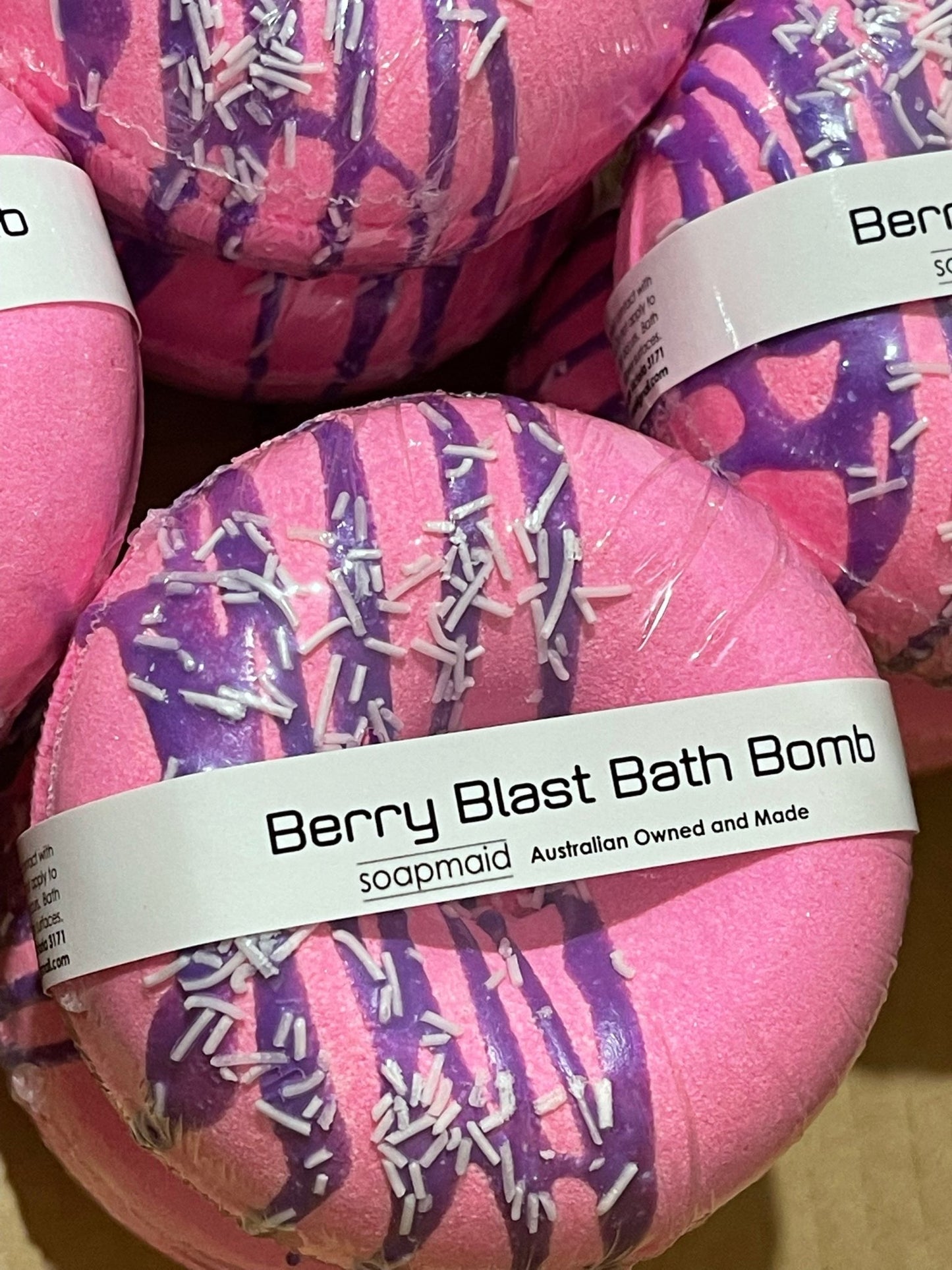 Berry Blast soapmaid bath bomb donut