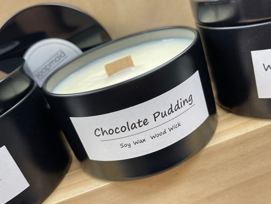 Black Tin Candles