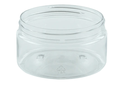 Jar 250mL Clear PET with White Lid - Soapmaid Photo 1
