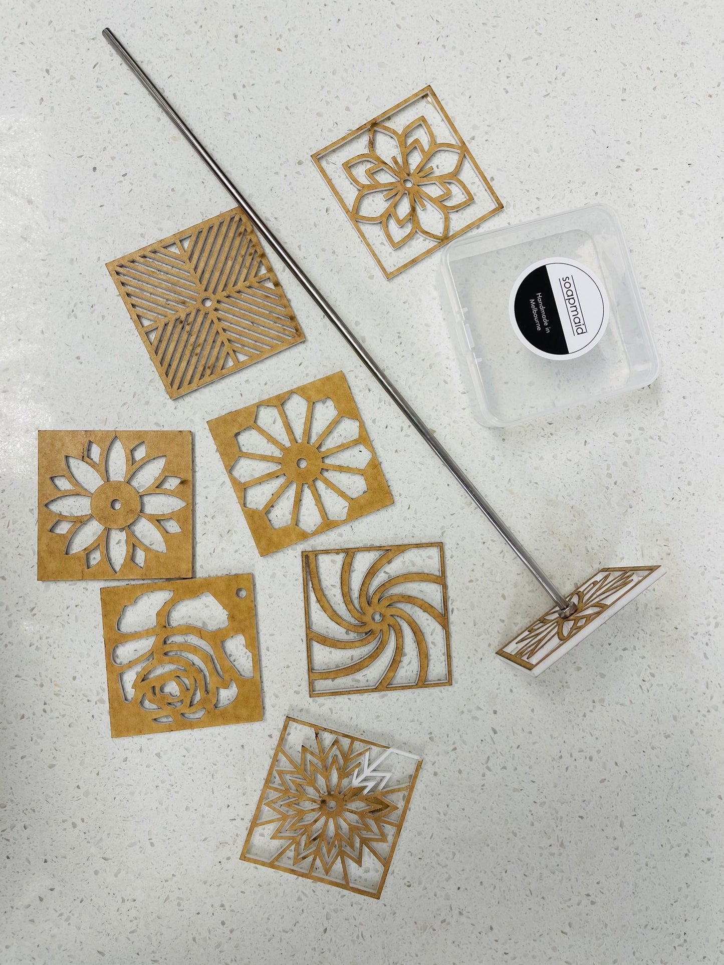 Kaleidoscope Square Soap Pattern Tool - Soapmaid - Photo 1