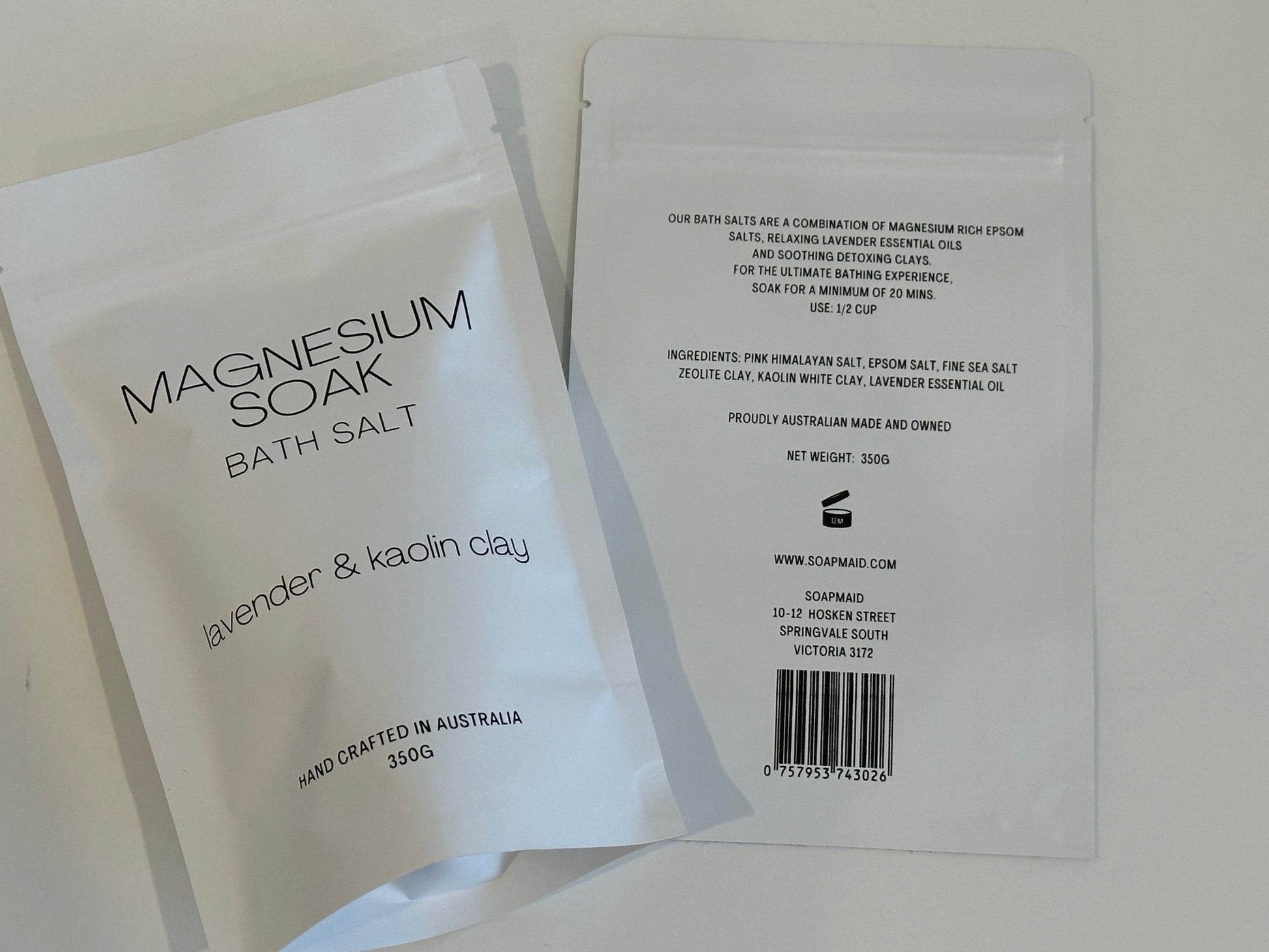 Magnesium Bath Salt Soak - Soapmaid