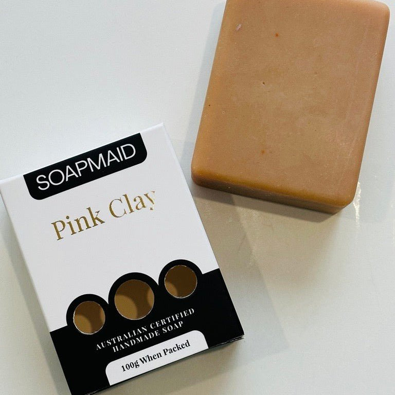 Pink Clay Bar Soap | Handmade Australian | Soapmaid – Soapmaid ...