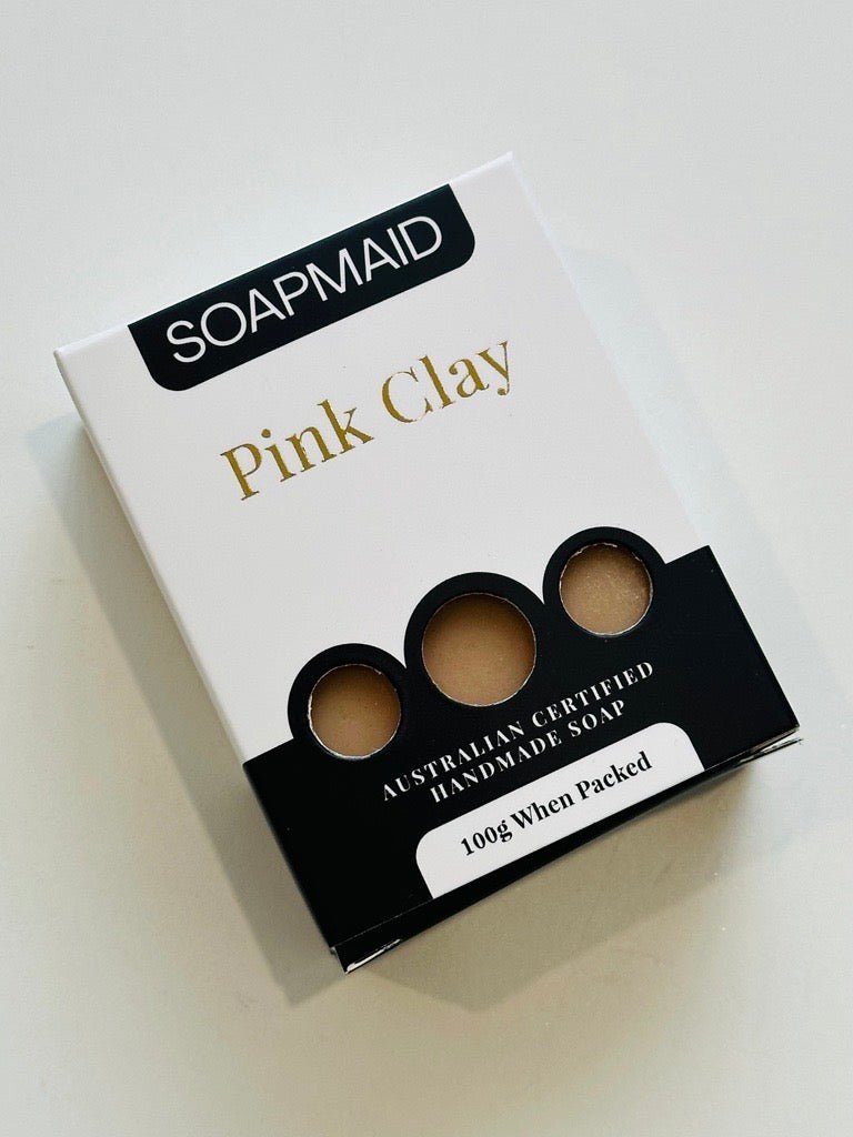 Pink Clay Natural Organic bar Soap - Soapmaid - Photo 2
