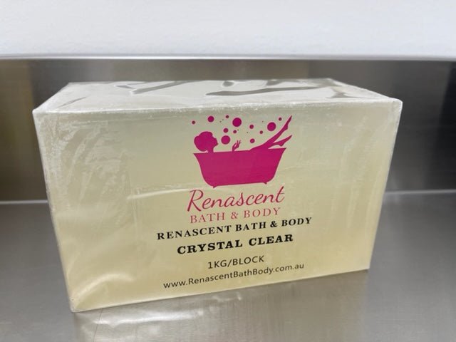 Crystal Clear Melt and Pour Soap 1kg Base front