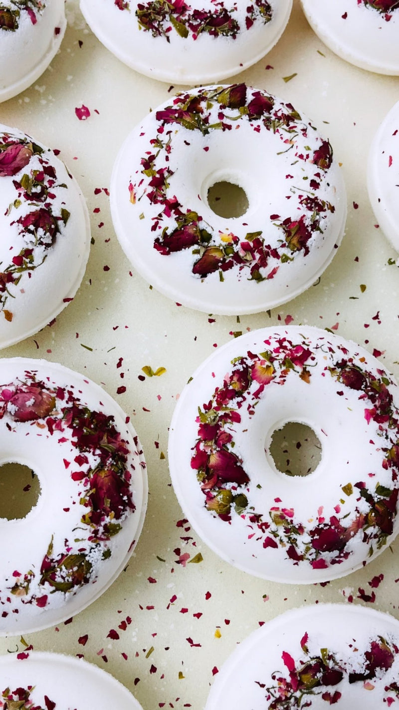 Rose Donut Bath Bomb - Soapmaid